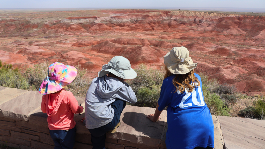 Painted Canyon with kids