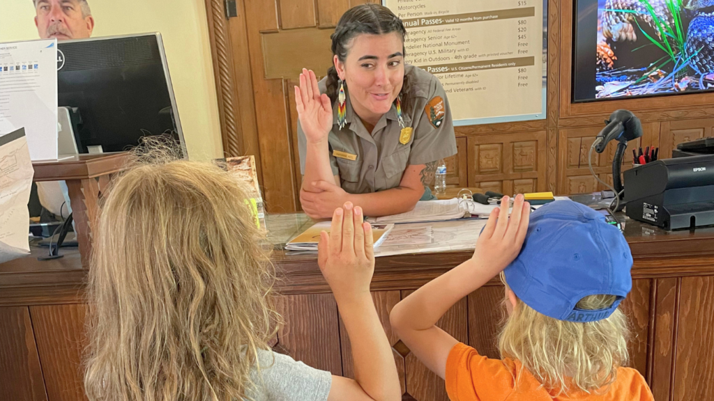 Becoming junior rangers