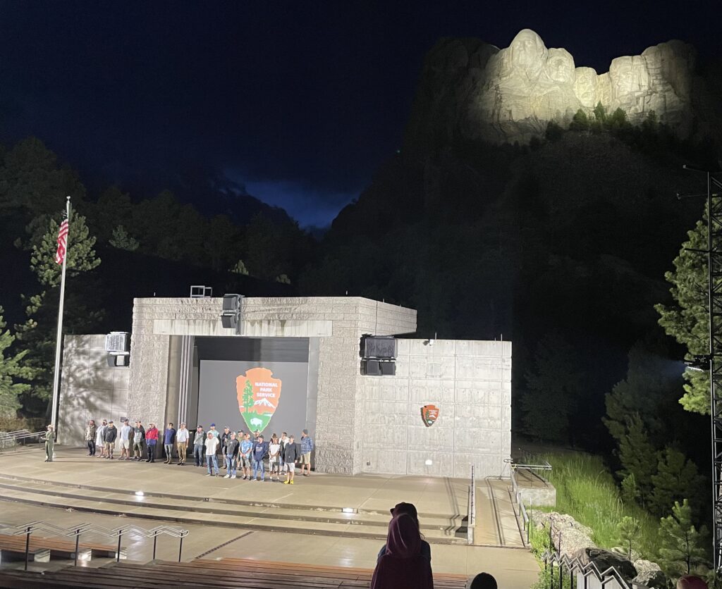 Mount Rushmore Evening Lighting Ceremony