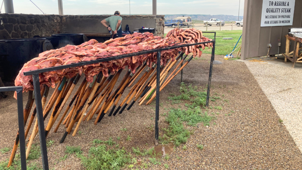 Pitchfork Steak Fondue in Medora