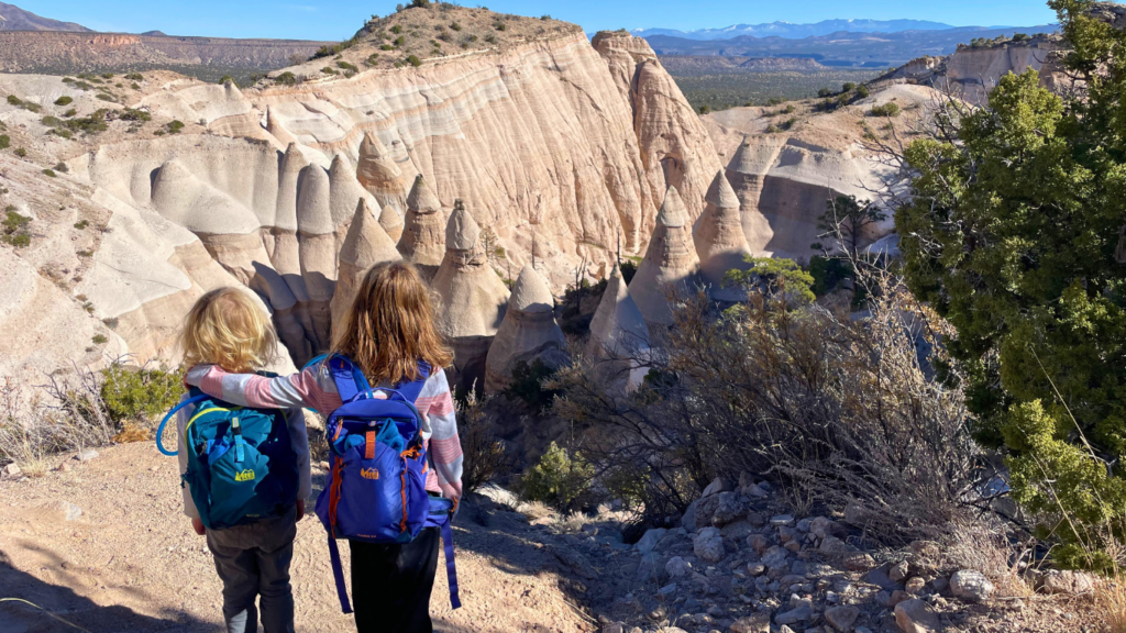 Hiking Tent Rocks with kids